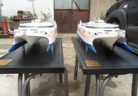 customized model of 85m WAVE PIERCING CATAMARAN